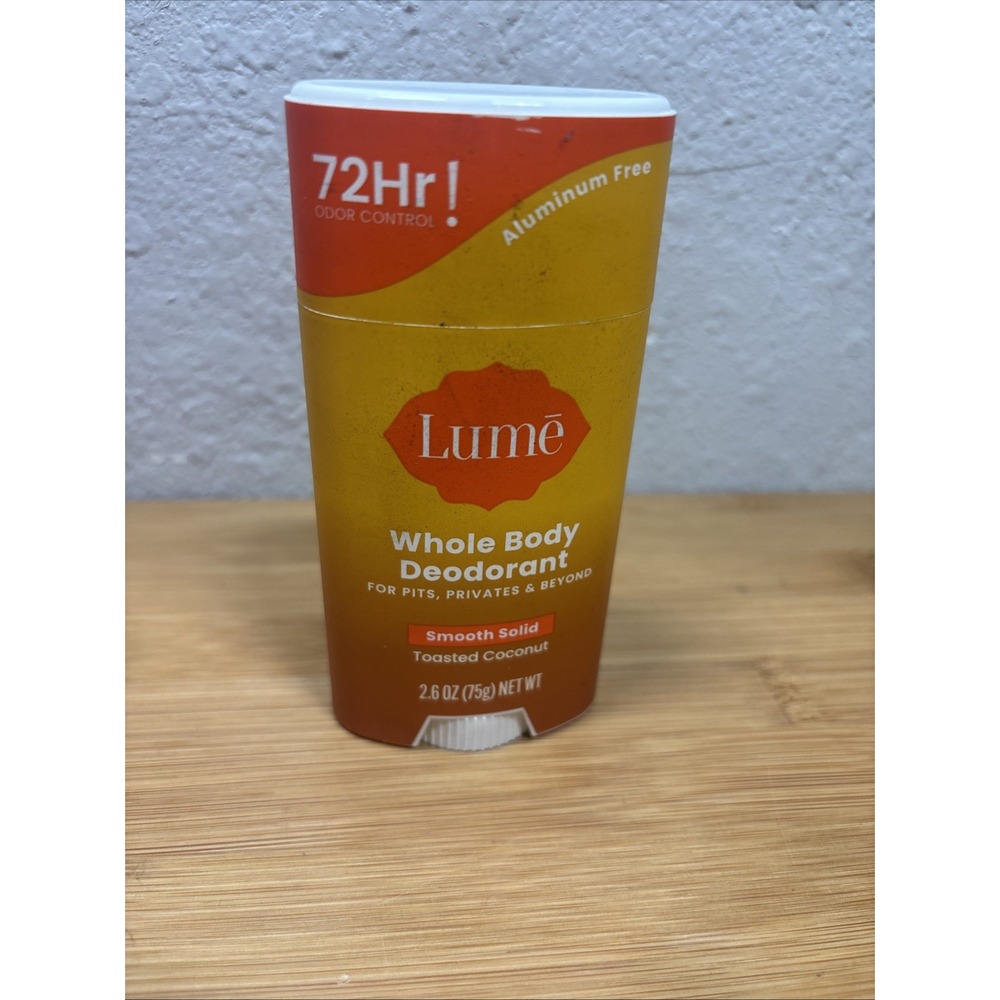 Lume Solid Deodorant Stick Whole Body Deodorant - Toasted Coconut